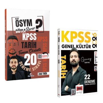 Dizgi Kitap ÖSYM Böyle Sorar 2026 KPSS Tarih 20 Deneme & KPSS Tarih 22 Deneme Yargı Yayınları Seti