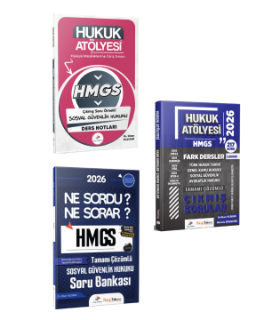 Dizgi Kitap 2026 Hukuk Atölyesi HMGS Sınavı Çıkmış Soru Örnekli Sosyal Güvenlik Kanunu Ders Notları & Soru Bankası & Fark Dersler Çıkmış Sorular Seti