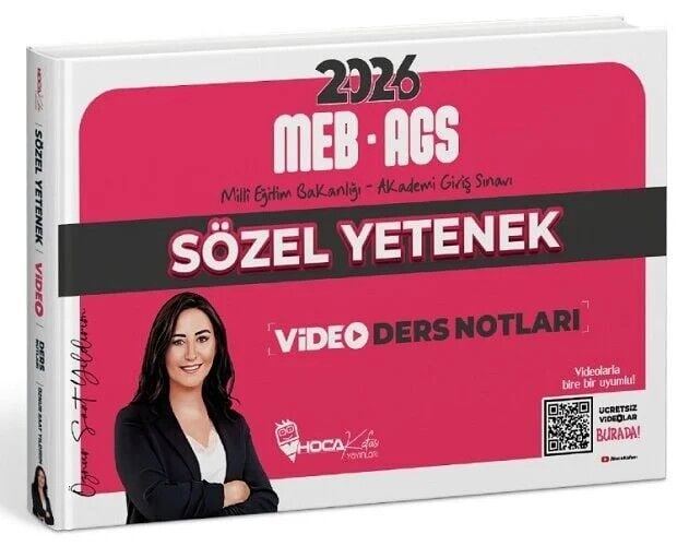 2026 MEB-AGS Sözel Yetenek Video Ders Notları - Öznur Saat Yıldırım Hoca Kafası Yayınları