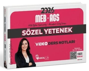 2026 MEB-AGS Sözel Yetenek Video Ders Notları - Öznur Saat Yıldırım Hoca Kafası Yayınları
