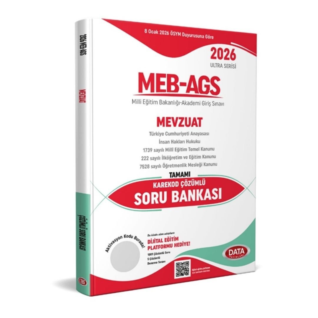 2026 MEB AGS Ultra Serisi Mevzuat Tamamı Çözümlü Soru Bankası Data Yayınları