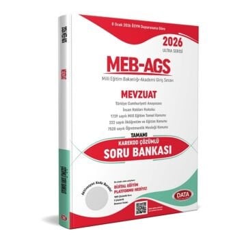 Data Yayınları 2026 MEB-AGS Ultra Serisi Mevzuat Tamamı Çözümlü Soru Bankası