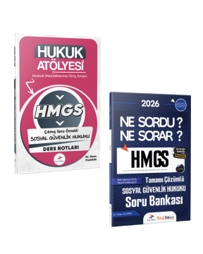 Dizgi Kitap 2026 Hukuk Atölyesi HMGS Sınavı Çıkmış Soru Örnekli Sosyal Güvenlik Kanunu Ders Notları ve Sosyal Güvenlik Kanunu Soru Bankası Seti