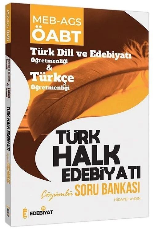 ÖABT Türk Halk Edebiyatı Soru Bankası Çözümlü - Hidayet Aydın Edebiyat TV Yayınları
