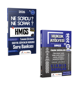 Dizgi Kitap 2026 Hukuk Atölyesi HMGS Sosyal Güvenlik Hukuku Soru Bankası ve Sosyal Güvenlik Hukuku Çıkmış Sorular Seti