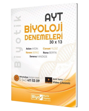 Biyotik Yayınları AYT Biyoloji Biyotik 30 x 13 Denemeleri