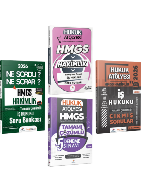 Dizgi Kitap 2026 Hukuk Atölyesi HMGS Sınavı Çıkmış Soru Örnekli İş Hukuku Ders Notları & Soru Bankası & İş Hukuku Çıkmış Sorular & Deneme Seti