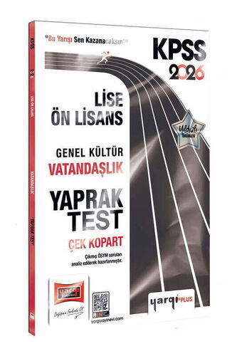 2026 KPSS Lise-Ön Lisans Genel Kültür Vatandaşlık Çek Kopart Yaprak Test Yargı Yayınları