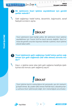 Dizgi Kitap 2024 HMGS Ticaret Hukuku Soru Cevap Ezberler