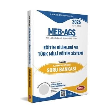 2026 AGS Ultra Serisi Eğitimin Temelleri Türk Milli Eğitim Sistemi Tamamı Çözümlü Soru Bankası Data Yayınları
