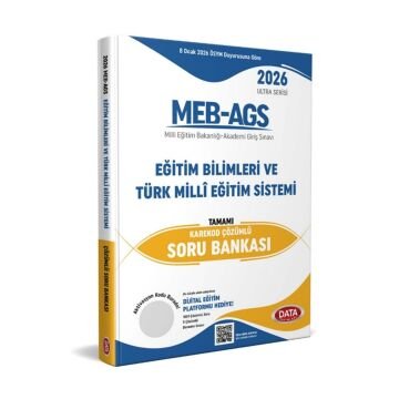 Data Yayınları 2026 MEB-AGS Ultra Serisi Eğitim Bilimleri ve Türk Milli Eğitim Sistemi Tamamı Çözümlü Soru Bankası