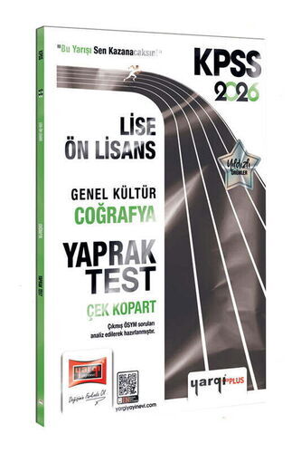 2026 KPSS Lise-Ön Lisans Genel Kültür Coğrafya Çek Kopart Yaprak Test Yargı Yayınları