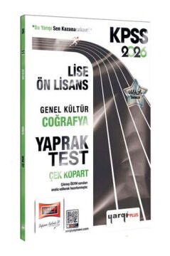 Yargı Yayınları 2026 KPSS Lise-Ön Lisans Genel Kültür Coğrafya Çek Kopart Yaprak Test