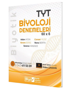 Biyotik Yayınları TYT Biyoloji Biyotik 60 x 6 Denemeleri