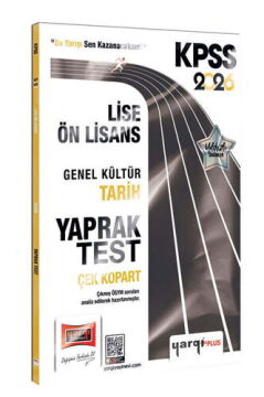 2026 KPSS Lise-Ön Lisans Genel Kültür Tarih Çek Kopart Yaprak Test Yargı Yayınları