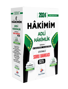 2024 Yetki Çsa Adli Hakimlik Ders Notları ve Dizgi Kitap Hakimim Soru Bankası Seti
