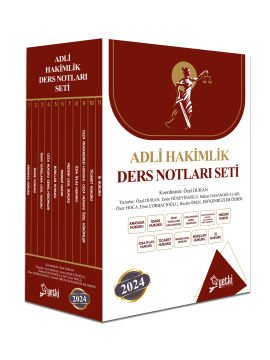 2024 Yetki Çsa Adli Hakimlik Ders Notları ve Dizgi Kitap Hakimim Soru Bankası Seti