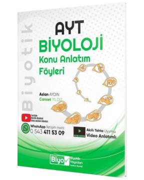 Biyotik Yayınları AYT Biyoloji Konu Anlatım Föyleri