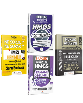 Dizgi Kitap 2026 Hukuk Atölyesi HMGS Sınavı Çıkmış Soru Örnekli Milletlerarası Genel - Özel Hukuk Ders Notları & Soru Bankası & Milletlerarası Genel - Özel Hukuk Çıkmış Sorular & Deneme Seti