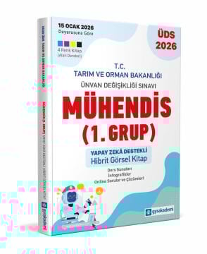 2026 T.C. Tarım ve Orman Bakanlığı Ünvan Değişikliği Sınavı Mühendis 1. Grup Yapay Zeka Destekli Görsel Hibrit Kitap Data Yayınları