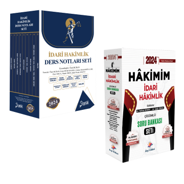 2024 Yetki Çsa İdari Hakimlik Ders Notları ve Dizgi Kitap Hakimim Soru Bankası Seti