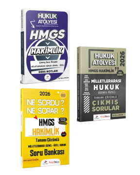 Dizgi Kitap 2026 Hukuk Atölyesi HMGS Sınavı Çıkmış Soru Örnekli Milletlerarası Genel - Özel Hukuk Ders Notları, Soru Bankası ve Milletlerarası Genel - Özel Hukuk Çıkmış Sorular Seti