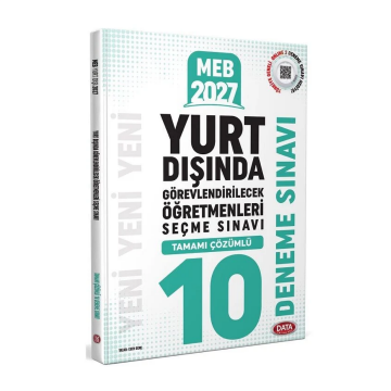 Data Yayınları 2027 MEB Yurt Dışında Görevlendirilecek Öğretmenleri Seçme Sınavı 10 Deneme