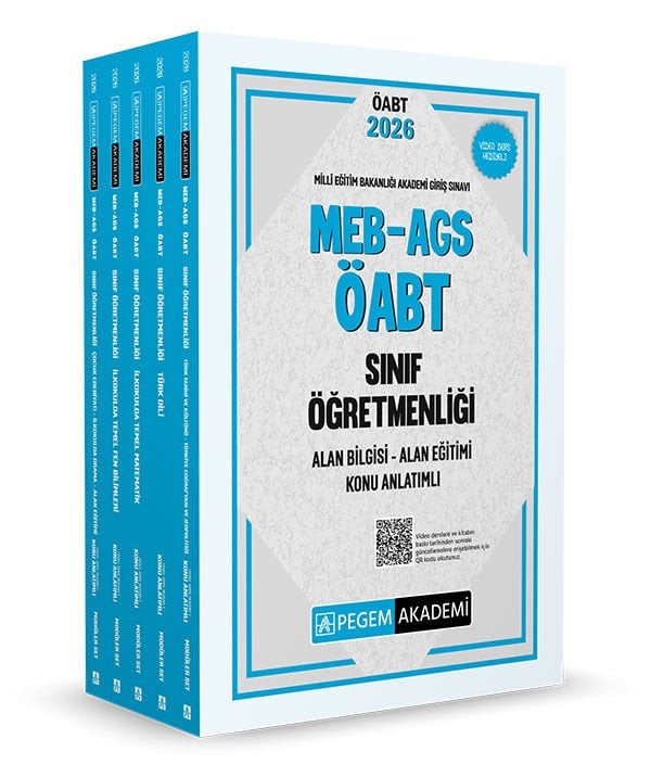 2026 MEB AGS ÖABT Sınıf Öğretmenliği Alan Bilgisi - Alan Eğitimi Konu Anlatımlı Set (5 Kitap) Pegem Yayınları