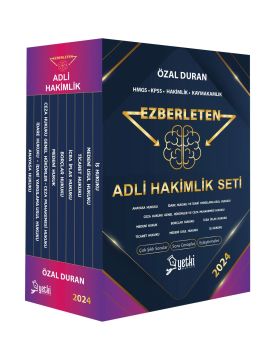 2024 Yetki Ezberleten Adli Hakimlik ve Dizgi Kitap Hakimim Soru Bankası Seti