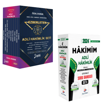 2024 Yetki Ezberleten Adli Hakimlik ve Dizgi Kitap Hakimim Soru Bankası Seti