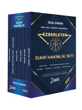 2024 Yetki Ezberleten İdari Hakimlik ve Dizgi Kitap Hakimim Soru Bankası Seti