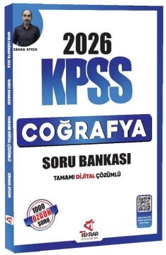Tekrar Akademi 2026 KPSS Coğrafya Soru Bankası Çözümlü - Erhan Aydın Tekrar Akademi Yayınları