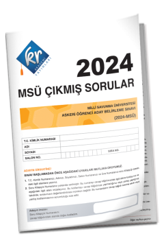 2024 MSÜ Çıkmış Sorular Tıpkı Basım Kitapçığı KR Akademi Yayınları