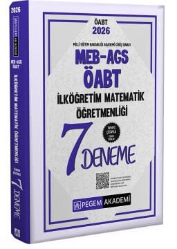 2026 MEB AGS ÖABT İlköğretim Matematik Öğretmenliği Tamamı Çözümlü 7 Deneme Pegem Akademi