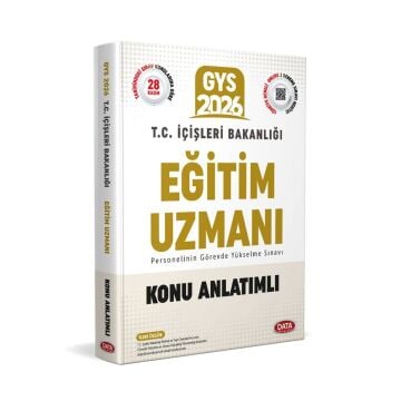 Data Yayınları 2026 GYS İçişleri Bakanlığı Eğitim Uzmanı Konu Anlatımlı Görevde Yükselme Sınavı