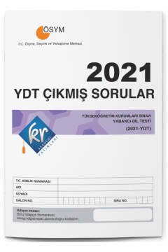 2021 YDT Çıkmış Sorular Tıpkı Basım Kitapçığı KR Akademi Yayınları