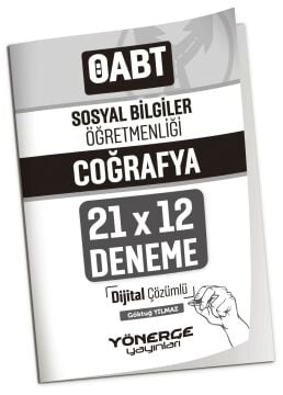 Yönerge ÖABT Sosyal Bilgiler Öğretmenliği Coğrafya 21x10 Deneme Çözümlü - Göktuğ Yılmaz Yönerge Yayınları