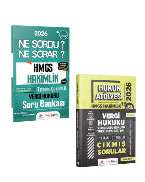 Dizgi Kitap 2026 Hukuk Atölyesi HMGS Hakimlik Vergi Hukuku Soru Bankası & Vergi Hukuku Çıkmış Sorular Seti