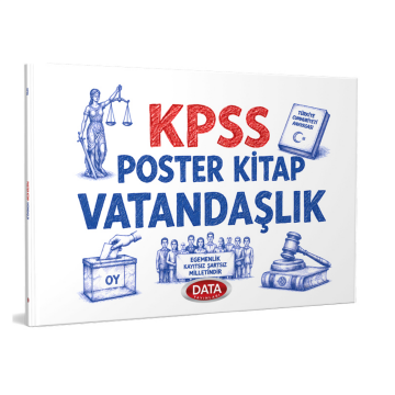 Data Yayınları 2026 KPSS Poster Kitap Vatandaşlık