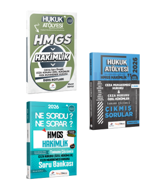 Dizgi Kitap 2026 Hukuk Atölyesi HMGS Sınavı Çıkmış Soru Örnekli Ceza Hukuku Özel Hükümler Ceza Muhakemesi Hukuku Ders Notları & Soru Bankası & Ceza Hukuku Özel Hükümler Ceza Muhakemesi Hukuku Çıkmış Sorular Seti