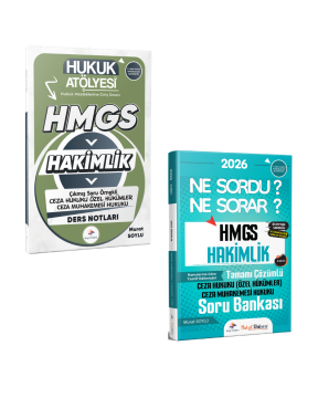 Dizgi Kitap 2026 Hukuk Atölyesi HMGS Sınavı Çıkmış Soru Örnekli Ceza Hukuku Özel Hükümler Ceza Muhakemesi Hukuku Ders Notları ve Ceza Hukuku Özel Hükümler Ceza Muhakemesi Hukuku Soru Bankası Seti