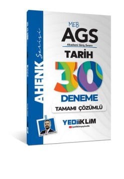 MEB AGS Ahenk Tarih Tamamı Çözümlü 30 Deneme Yediiklim Yayınları
