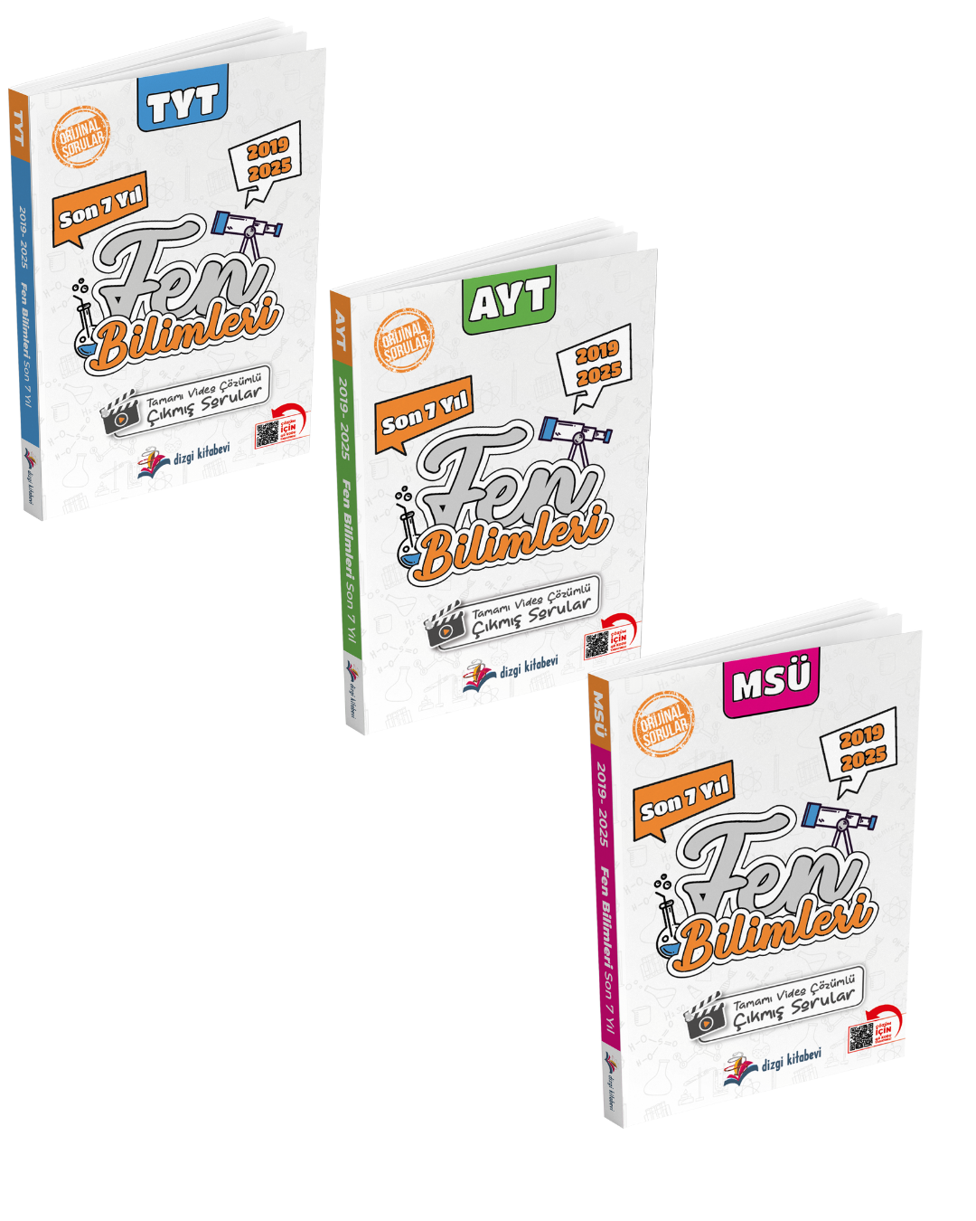 Dizgi Kitap 2026 Tyt, Ayt, Msü Fen Bilimleri Tamamı Video Çözümlü Son 7 Yıl Çıkmış Sorular