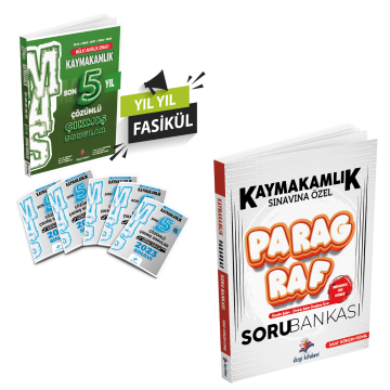 Dizgi Kitap Kaymakamlık Mülki Amirlik Sınavı MAS Kaymakamlık Son 5 Yıl (2019-20-21-22-23) Çözümlü Orijinal Çıkmış Sorular ve Kaymakamlık Sınavına Özel Paragraf Soru Bankası Seti