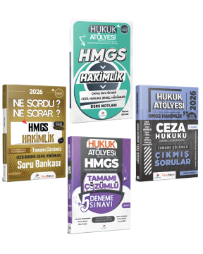 Dizgi Kitap 2026 Hukuk Atölyesi HMGS Sınavı Çıkmış Soru Örnekli Ceza Hukuku Genel Hükümler Ders Notları & Soru Bankası & Ceza Hukuku Genel Hükümler Çıkmış Sorular & Deneme Seti