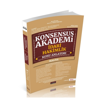 Savaş Yayınları KONSENSUS Akademi Maliye Konu Anlatımı