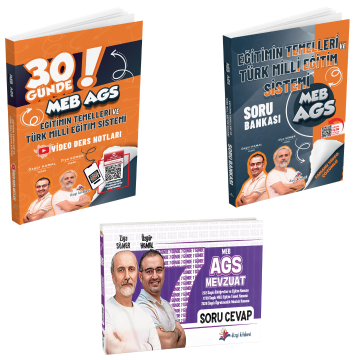 Dizgi Kitap 2026 MEB AGS 30 Günde Eğitimin Temelleri Türk Milli Eğitim Sistemi Video Ders Notları, Soru Bankası ve 7 Günde Mevzuat Ders Notları Ziya Sümer Özgür Hamal