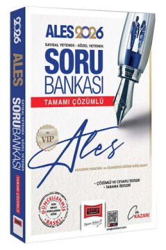 Yargı Yayınları 2026 ALES VIP Sayısal-Sözel Yetenek Tamamı Çözümlü Soru Bankası
