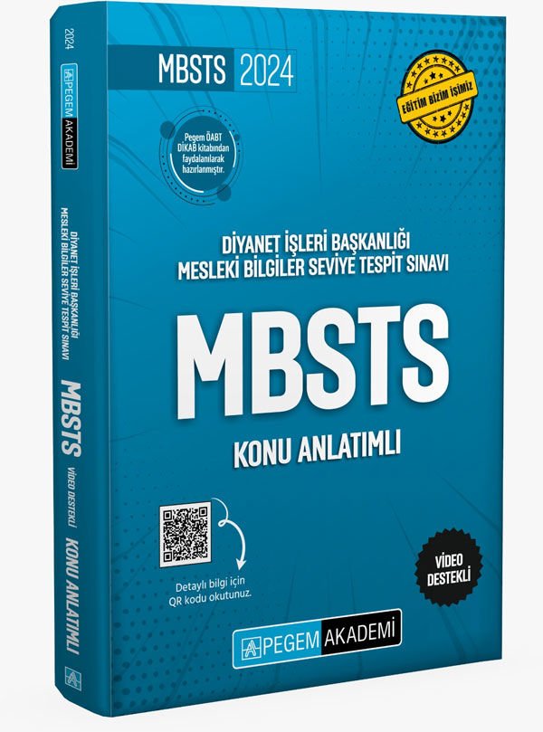2024 Diyanet İşleri Başkanlığı Mesleki Bilgiler Seviye Tespit Sınavı MBSTS Konu Anlatımlı Pegem Yayınları