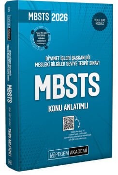 Pegem Akademi 2026 Diyanet İşleri Başkanlığı Mesleki Bilgiler Seviye Tespit Sınavı MBSTS Konu Anlatımlı